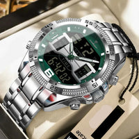 Sports Luxury Man Wristwatch Dual Time Display Digital Week Date LED Luminous Men Watch Electronic Quartz Men's Watches