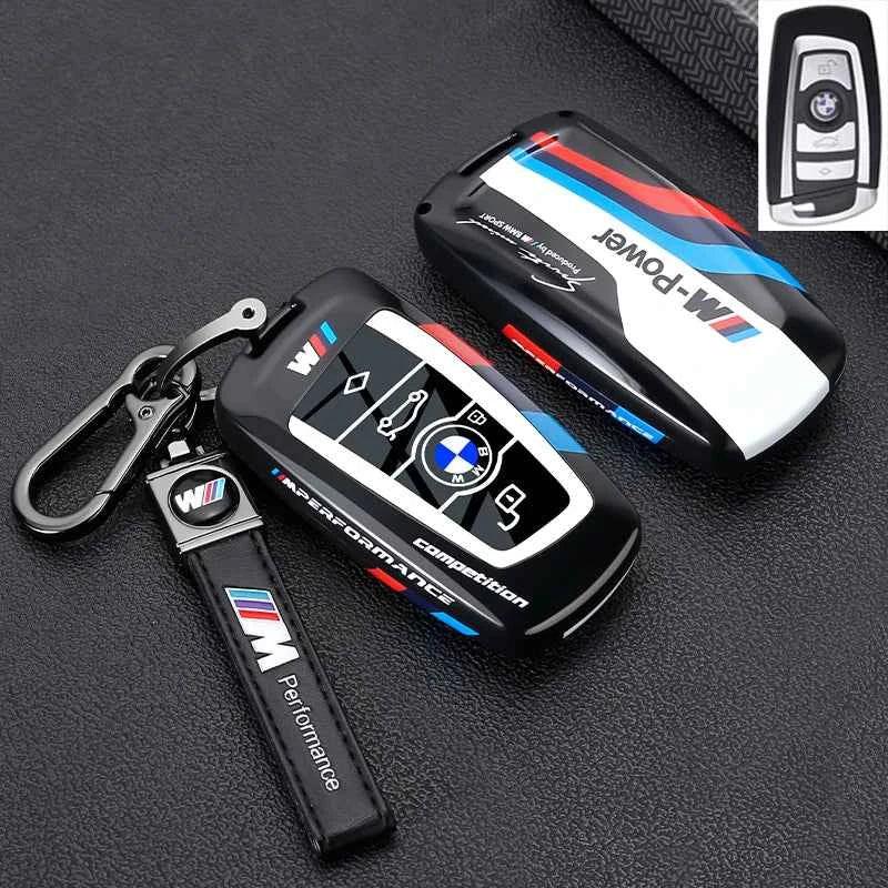 Metal Key Case Cover for BMW 1 3 5 7 Series X1 X3 X4 X5 | Luxury Zinc Alloy Car Key Fob Shell