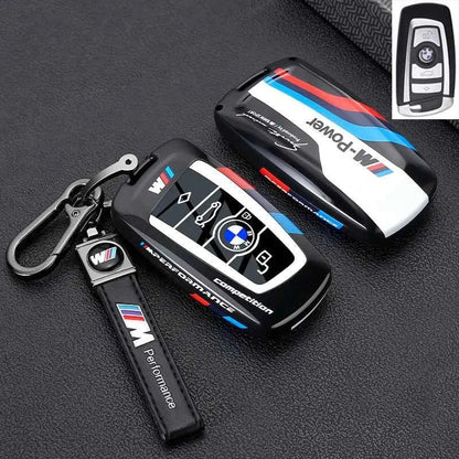Metal Key Case Cover for BMW 1 3 5 7 Series X1 X3 X4 X5 | Luxury Zinc Alloy Car Key Fob Shell