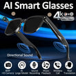 Smart Glasses mit 8-MP-Kamera, rahmenlosem TR90-Design und Bluetooth-Kopfhörern