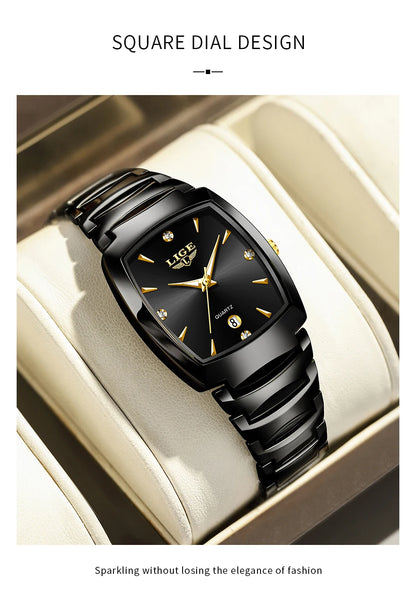 Women’s Luxury Stainless Steel Quartz Watch – Elegant Business Ladies Fashion Wristwatch - TREASURE ESHOP