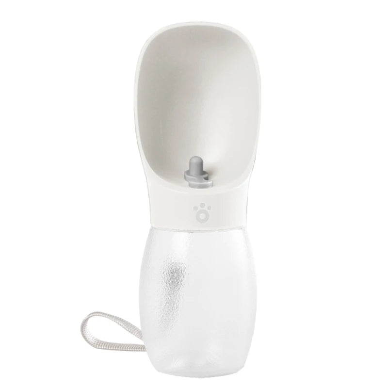 300 ml Wasserflasche mit Trinknapf für Hunde und Katzen, Farbe Türkis
