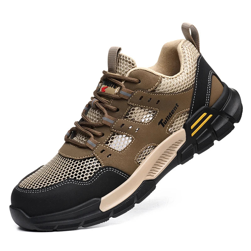 Men’s Safety Shoes Anti-Smashing Anti-Stabbing Lightweight Work Boots