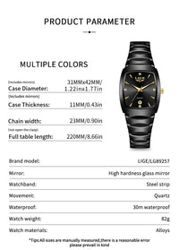 Women’s Luxury Stainless Steel Quartz Watch – Elegant Business Ladies Fashion Wristwatch - TREASURE ESHOP