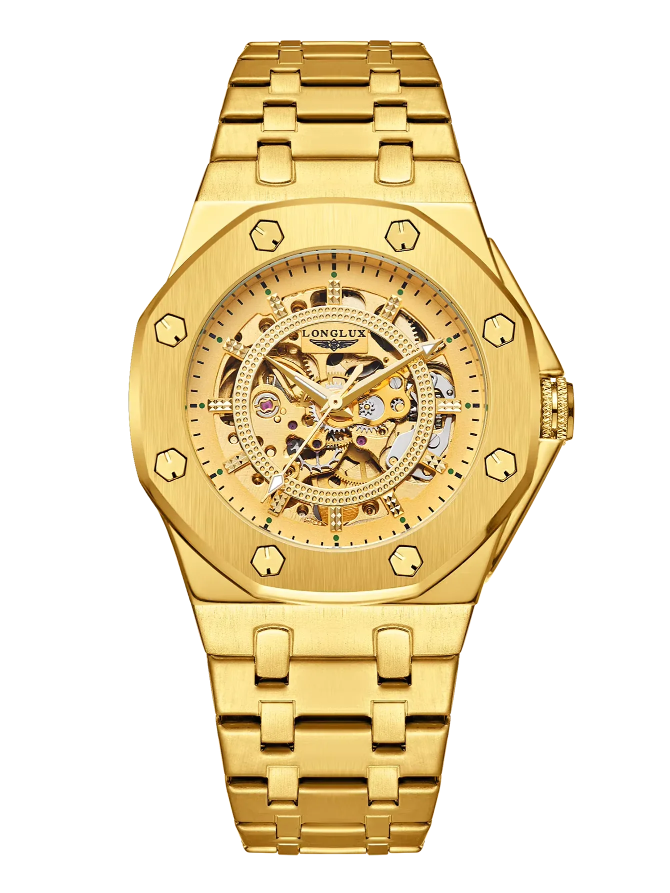 Men’s Automatic Skeleton Watch – Stainless Steel Luxury Waterproof Timepiece - TREASURE ESHOP