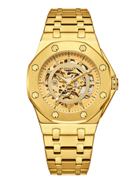 Men’s Automatic Skeleton Watch – Stainless Steel Luxury Waterproof Timepiece - TREASURE ESHOP