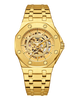 Men’s Automatic Skeleton Watch – Stainless Steel Luxury Waterproof Timepiece - TREASURE ESHOP