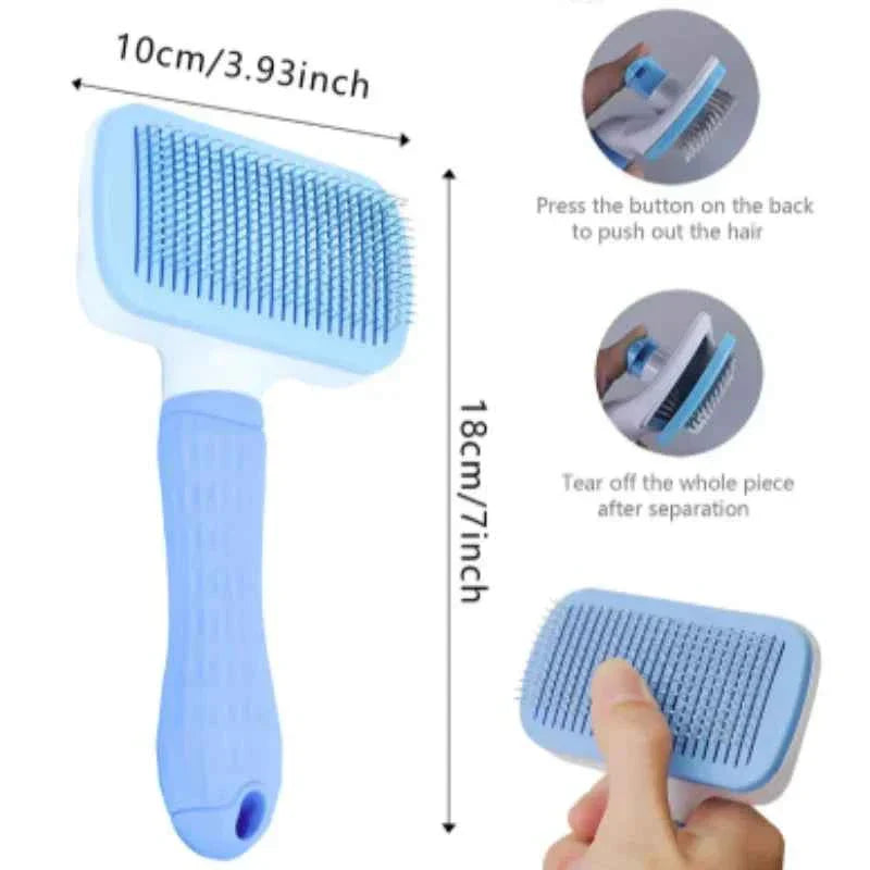 FurGone Self-Cleaning Pet Brush – Remove Loose Hair in Seconds (For Dogs & Cats)