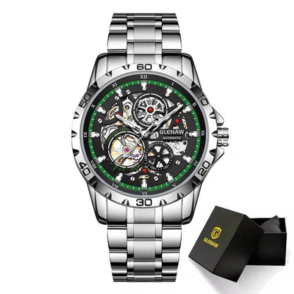 Luxury Skeleton Automatic Men’s Watch | Stainless Steel - TREASURE ESHOP