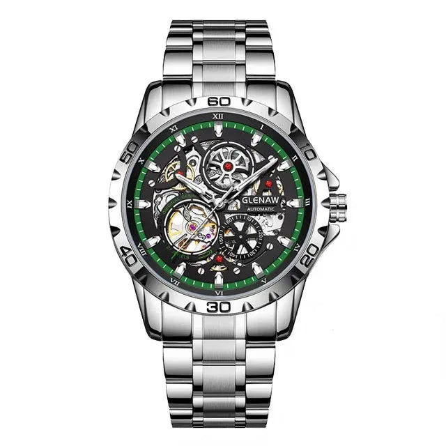 Steampunk Skeleton Automatic Watch for Men | Luxury Mechanical Timepiece - TREASURE ESHOP