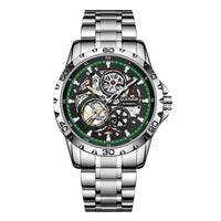 Steampunk Skeleton Automatic Watch for Men | Luxury Mechanical Timepiece - TREASURE ESHOP