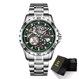 Luxury Skeleton Automatic Men’s Watch | Stainless Steel - TREASURE ESHOP