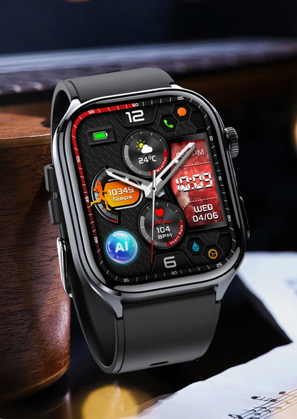 ECG+PPG Smart Watch | Uric Acid & Blood Pressure Tracker - TREASURE ESHOP