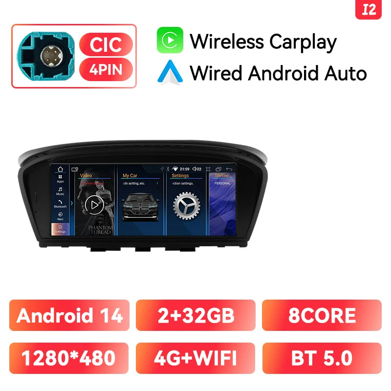 Android 14 Car Radio BMW 3/5 Series | CarPlay & GPS - TREASURE ESHOP