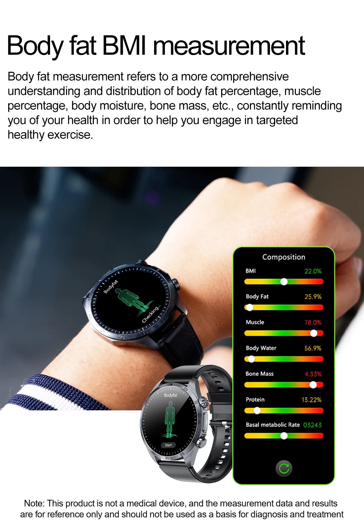 ECG+PPG Smart Health Watch | AI Blood Lipid & Fitness Tracker - TREASURE ESHOP