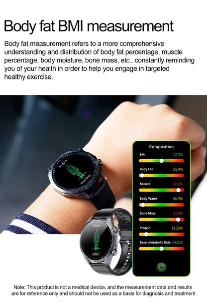 ECG+PPG Smart Health Watch | AI Blood Lipid & Fitness Tracker - TREASURE ESHOP