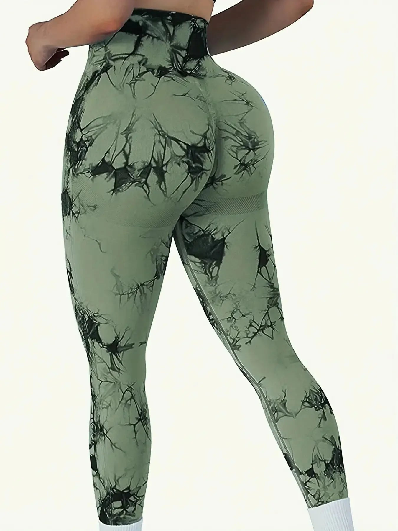 Women’s Seamless Tie-Dye High Waist Yoga Leggings | Peach Butt Fitness Pants