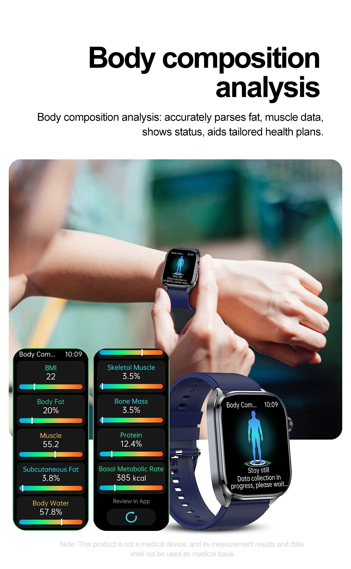 ECG+PPG Smart Watch | Uric Acid & Blood Pressure Tracker - TREASURE ESHOP