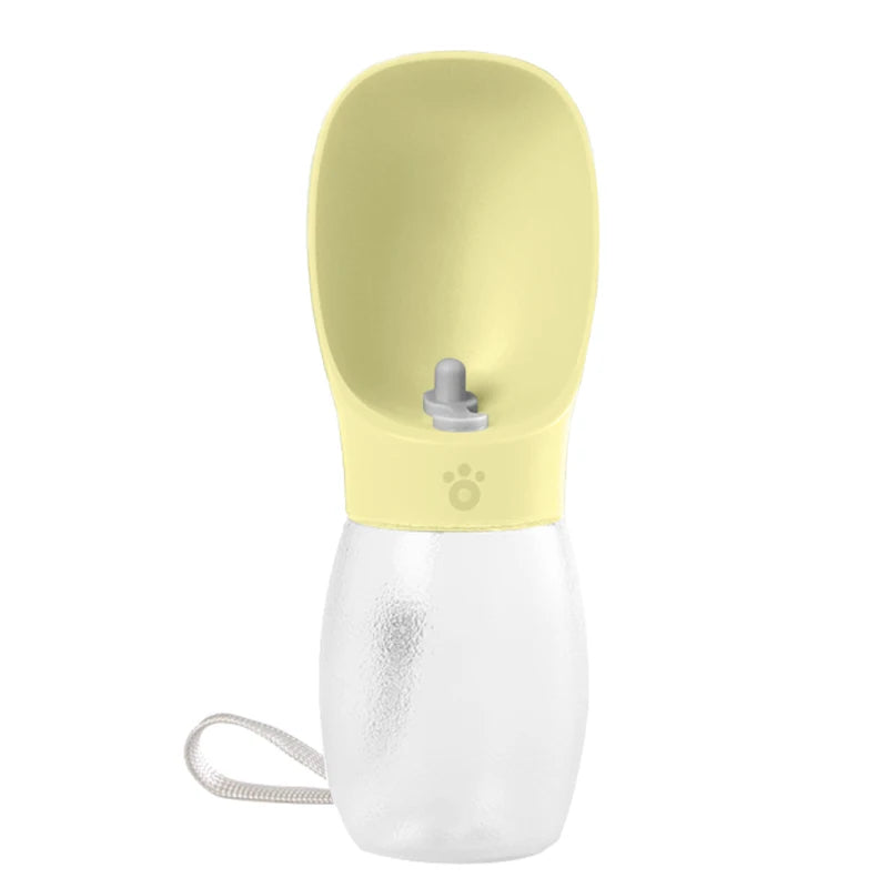 300 ml Wasserflasche mit Trinknapf für Hunde und Katzen, Farbe Türkis