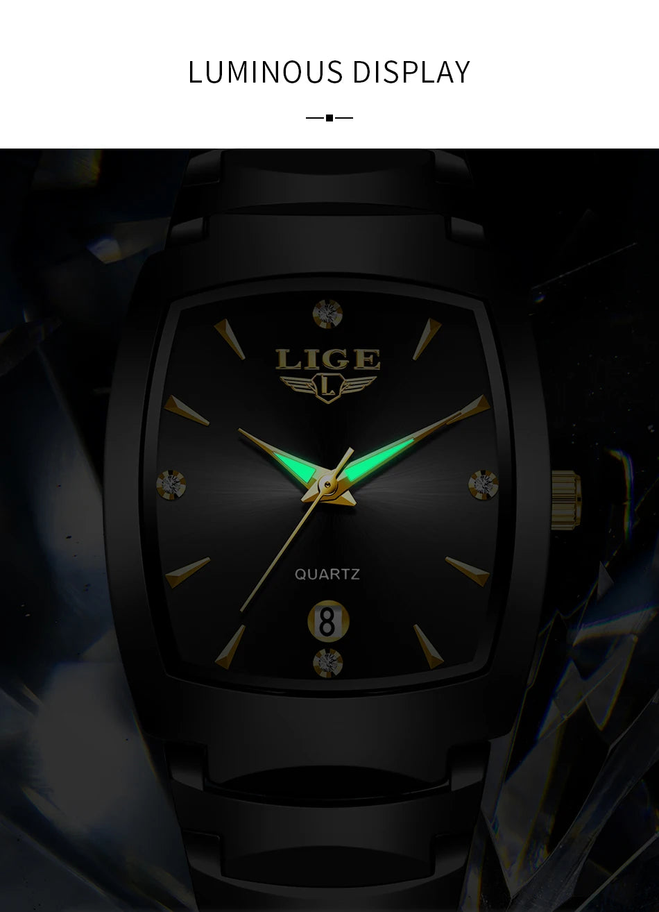 Women’s Luxury Stainless Steel Quartz Watch – Elegant Business Ladies Fashion Wristwatch - TREASURE ESHOP