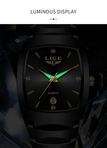 Women’s Luxury Stainless Steel Quartz Watch – Elegant Business Ladies Fashion Wristwatch - TREASURE ESHOP