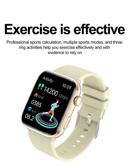 Women’s Smartwatch – AI Health Diagnosis, HRV + PPG, Blood Pressure &amp; SpO2 | 1.85” AMOLED | Bluetooth Call + NFC