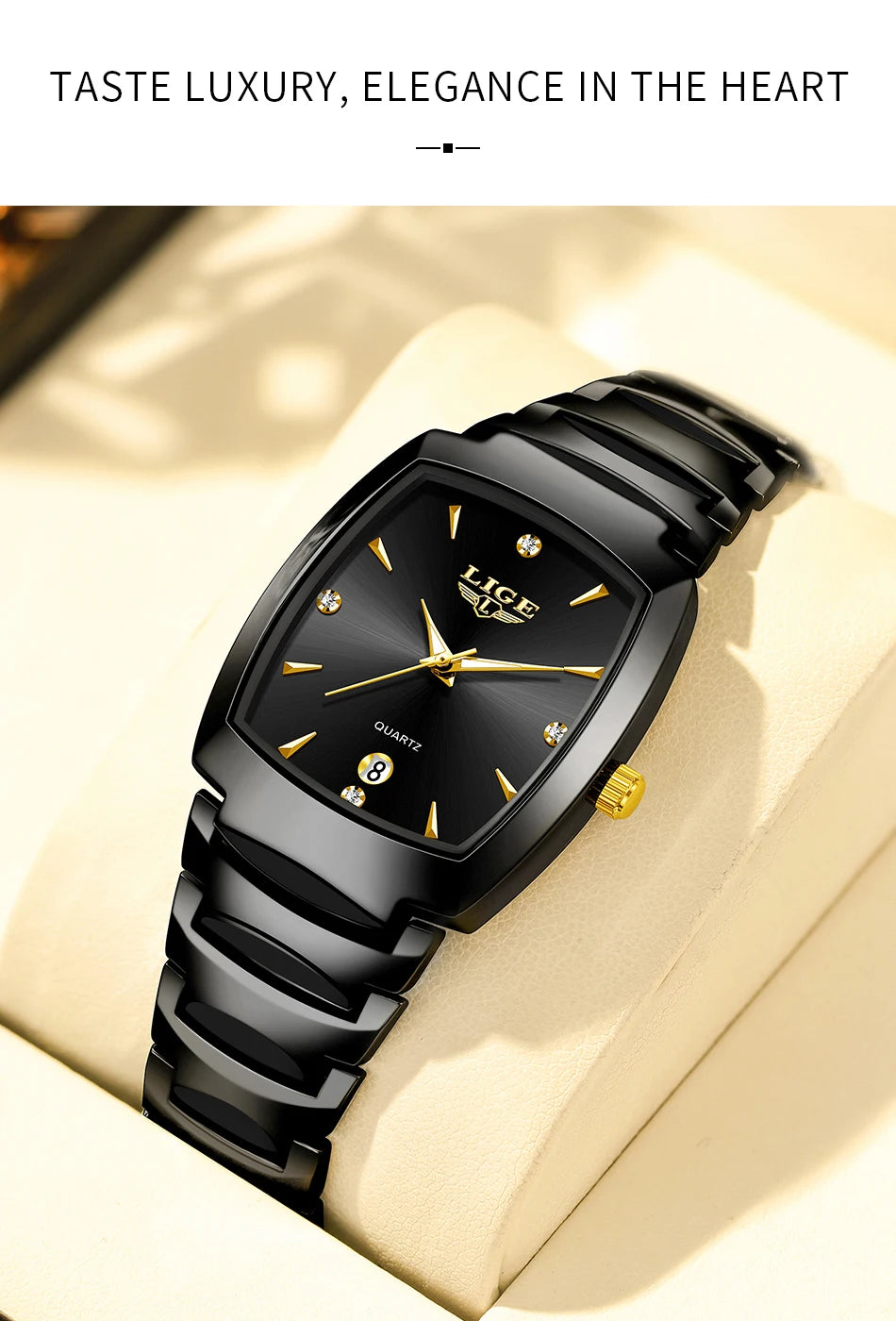 Women’s Luxury Stainless Steel Quartz Watch – Elegant Business Ladies Fashion Wristwatch - TREASURE ESHOP