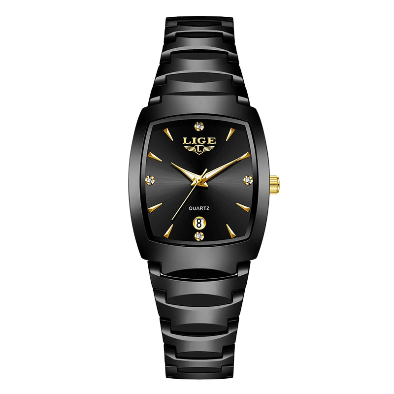 Women’s Luxury Stainless Steel Quartz Watch – Elegant Business Ladies Fashion Wristwatch - TREASURE ESHOP