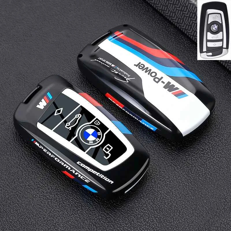 Metal Key Case Cover for BMW 1 3 5 7 Series X1 X3 X4 X5 | Luxury Zinc Alloy Car Key Fob Shell
