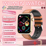 Women’s Smartwatch – AI Health Diagnosis, HRV + PPG, Blood Pressure &amp; SpO2 | 1.85” AMOLED | Bluetooth Call + NFC - TREASURE ESHOP