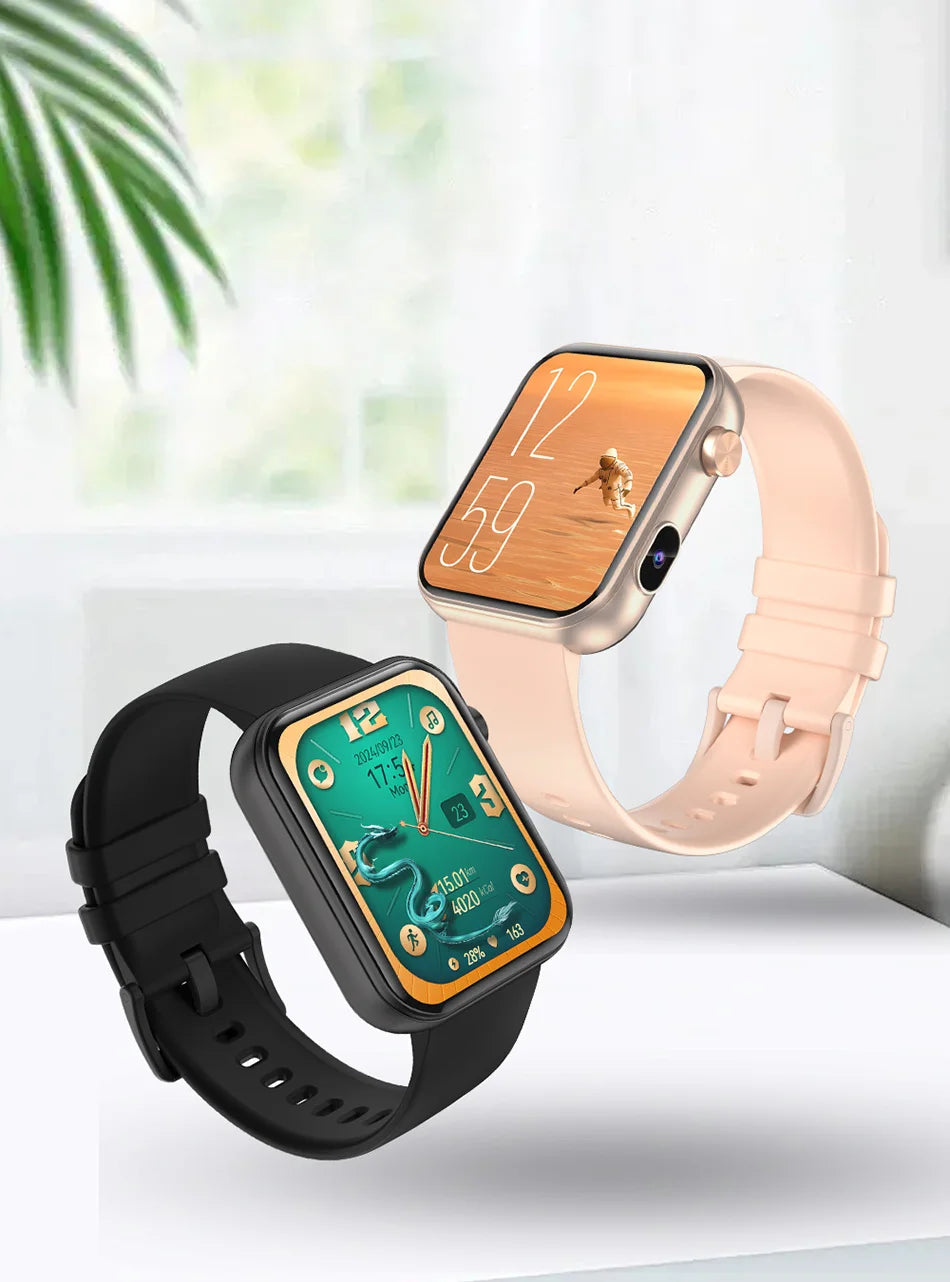Smart Watch with Camera Video Recording – 1.91” Display, Bluetooth Call, Heart Rate Fitness Tracking | Android iOS - TREASURE ESHOP