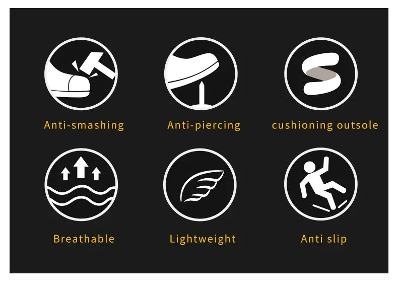 Men’s Steel Toe Work Sneakers | Puncture-Proof Safety Shoes - TREASURE ESHOP