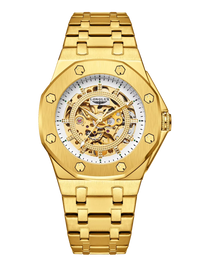 Men’s Automatic Skeleton Watch – Stainless Steel Luxury Waterproof Timepiece - TREASURE ESHOP