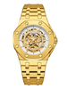 Men’s Automatic Skeleton Watch – Stainless Steel Luxury Waterproof Timepiece - TREASURE ESHOP