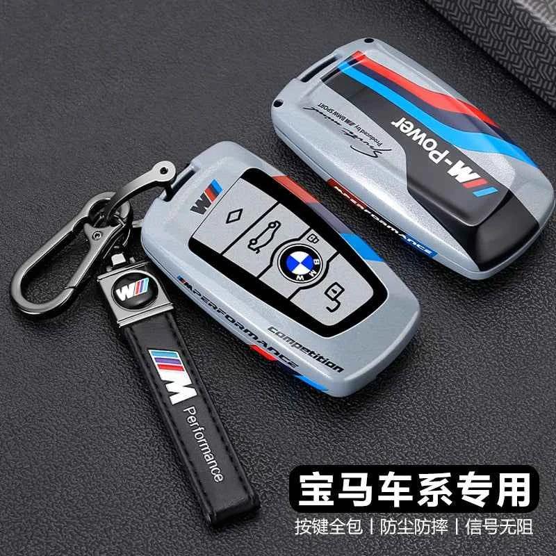 Metal Key Case Cover for BMW 1 3 5 7 Series X1 X3 X4 X5 | Luxury Zinc Alloy Car Key Fob Shell