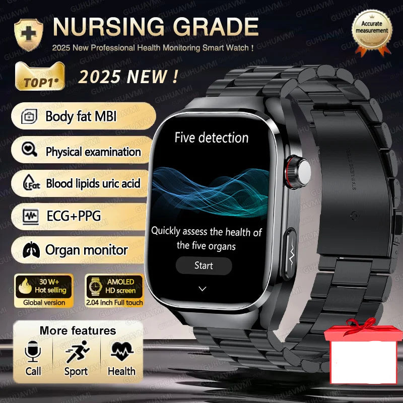 Three Highs Smartwatch TK16 | ECG, Blood Pressure & Body Analysis - TREASURE ESHOP