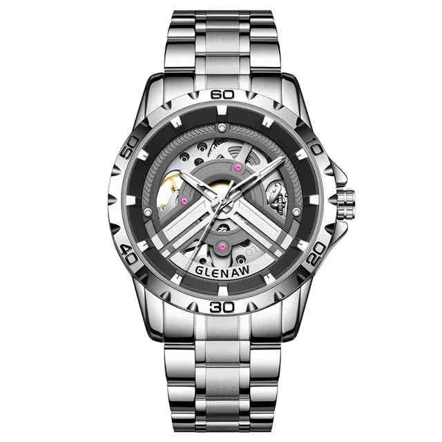 Skeleton Automatic Men’s Watch – Waterproof Mechanical Wristwatch - TREASURE ESHOP
