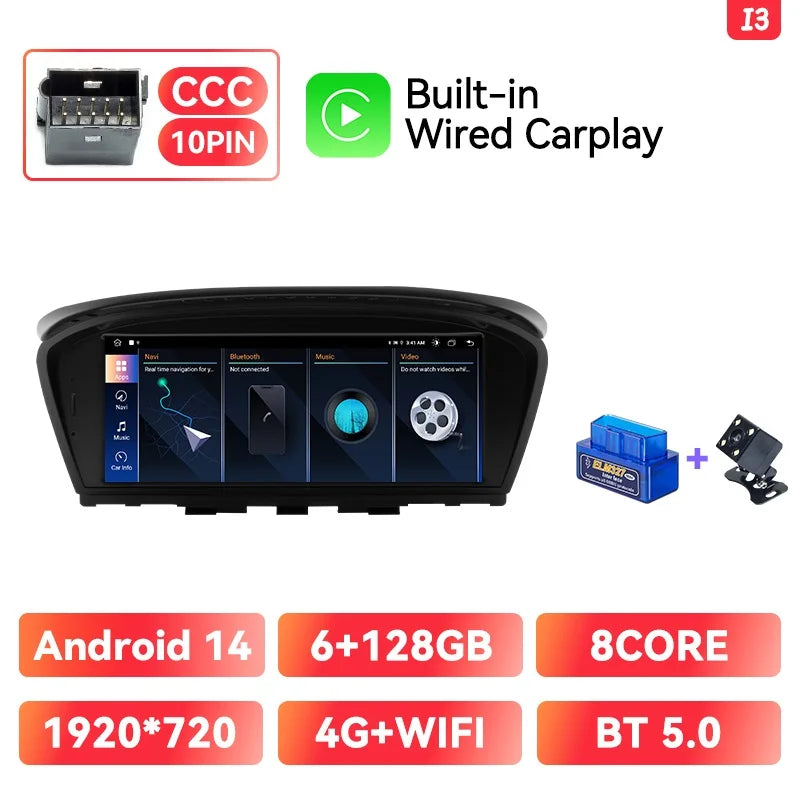 Android 14 Car Radio BMW 3/5 Series | CarPlay & GPS - TREASURE ESHOP