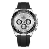 Watches For men Silicone Band Sport Watch Casual Luminous Chronograph Wristwatch