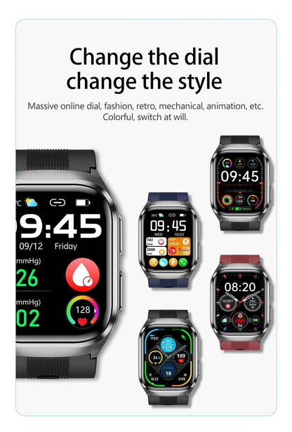 HUAWEI S17 Air Bag Smartwatch – 2.06” AMOLED HD | ECG + PPG | True Blood Pressure, Blood Fat SpO2 Monitor | NFC + Bluetooth Call