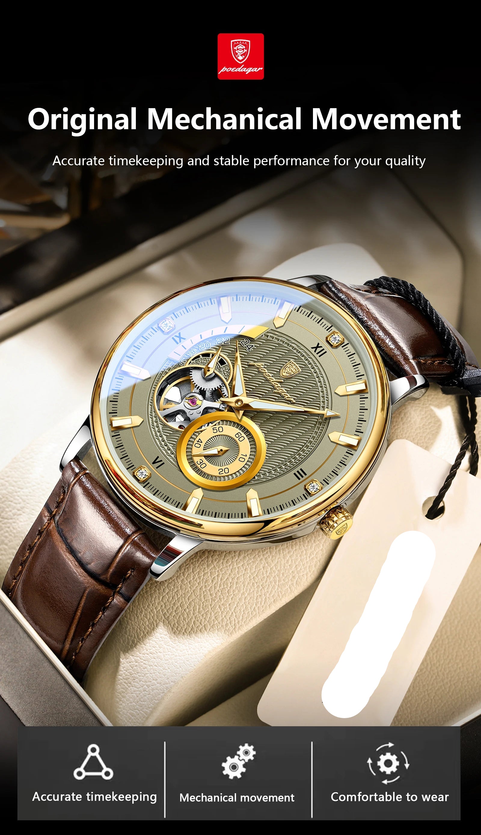 Men’s Automatic Mechanical Watch | Skeleton Tourbillon - TREASURE ESHOP