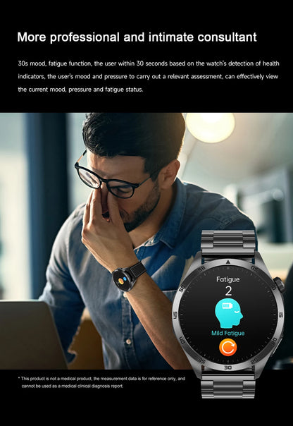 ECG+PPG Laser Health Smartwatch ET485 – Blood Pressure, Heart Rate, Uric Acid Body Composition | 1.43” AMOLED - TREASURE ESHOP