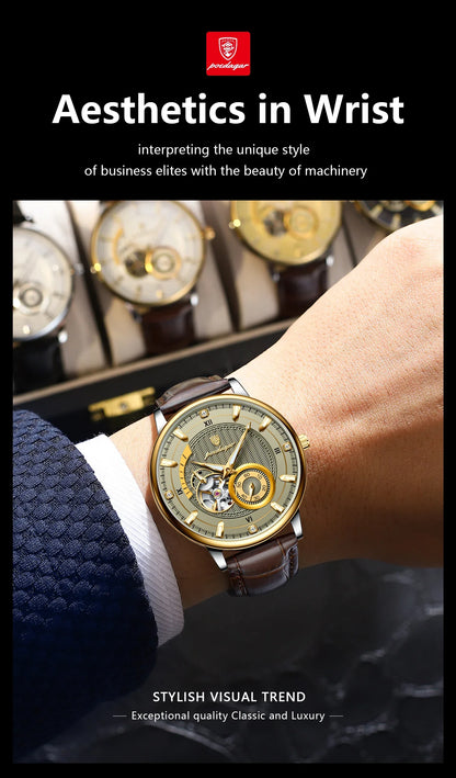 Men’s Automatic Mechanical Watch | Skeleton Tourbillon - TREASURE ESHOP