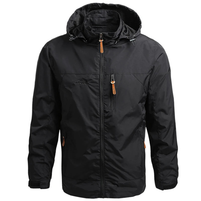 Waterproof Windbreaker Hiking Jacket – Tactical Hooded Outdoor Coat - TREASURE ESHOP