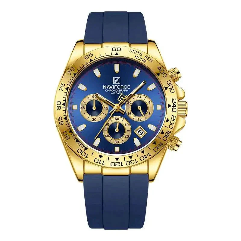 Watches For men Silicone Band Sport Watch Casual Luminous Chronograph Wristwatch