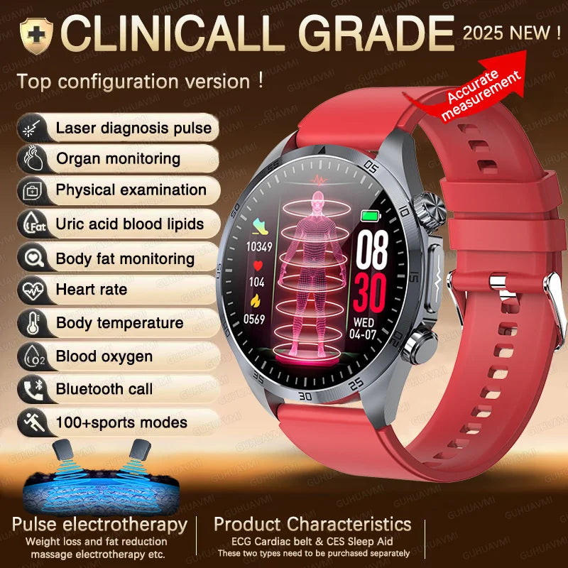 ECG+PPG Smart Health Watch | AI Blood Lipid & Fitness Tracker - TREASURE ESHOP