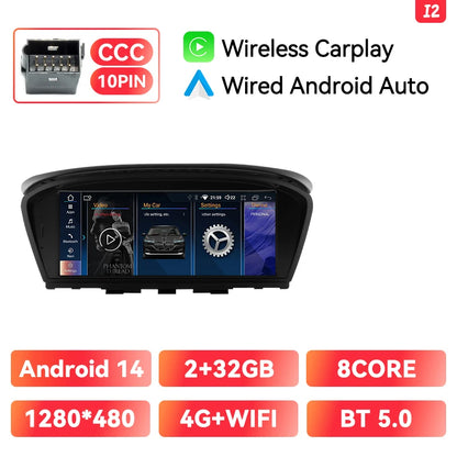 Android 14 Car Radio BMW 3/5 Series | CarPlay & GPS - TREASURE ESHOP