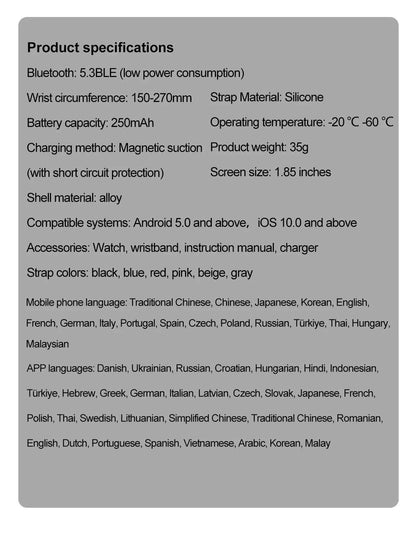 Women’s Smartwatch – AI Health Diagnosis, HRV + PPG, Blood Pressure &amp; SpO2 | 1.85” AMOLED | Bluetooth Call + NFC