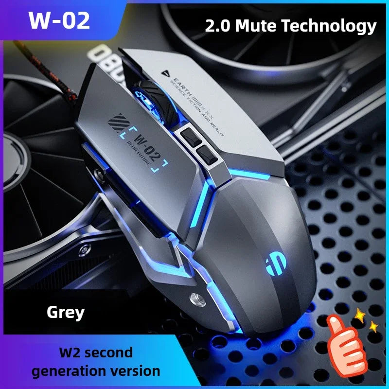 USB Wired Gaming Mouse – 4000 DPI RGB Style Gamer Mouse - TREASURE ESHOP