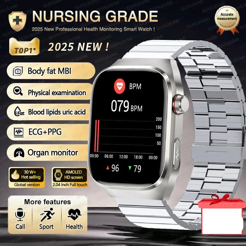 Three Highs Smartwatch TK16 | ECG, Blood Pressure & Body Analysis - TREASURE ESHOP